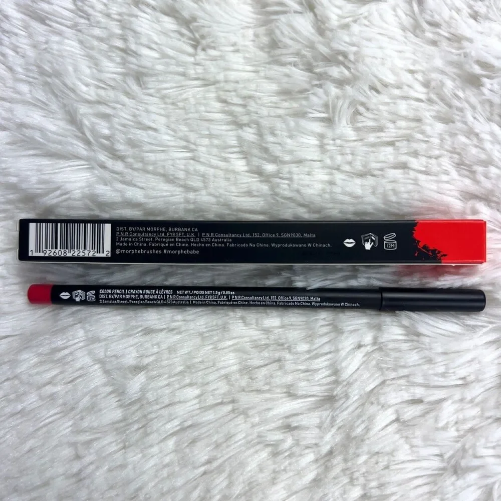 Morphe Eyeliner Color Pencil Liner Love Life Red Creamy Pigmented 1.5g NIB